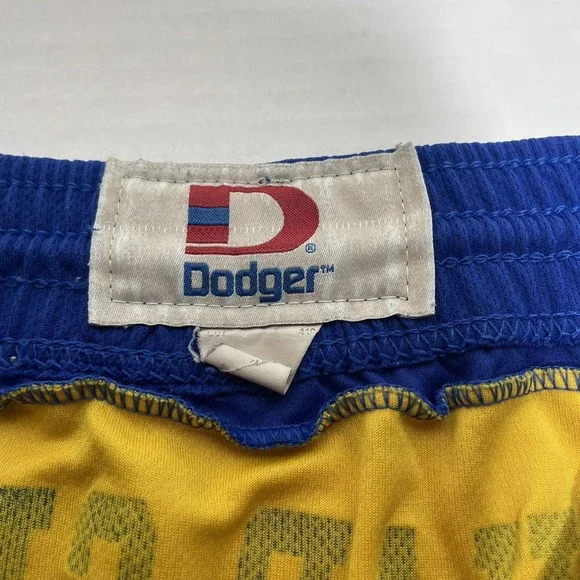 Vintage Chargers Shorts Blue/Yellow Large, Dodger, Drawstring, USA - Picture 5 of 11